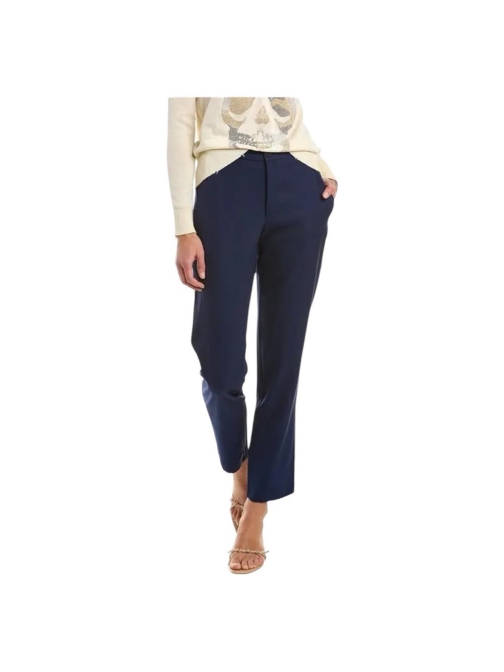 Zadig & Voltaire Pomelo Navy Wool Pants Size 38 NWT MSRP $276